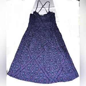 Holster Blue Patterned Women's Dress size small